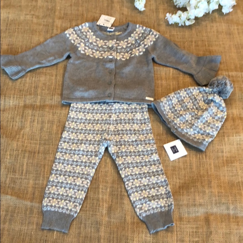 Janie and Jack Winter Sweater Set